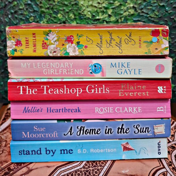 A Stack of 6 Romance, Chicklit/Women's Fiction & Historical Fiction Books